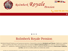 Tablet Screenshot of pensionroyale.cz